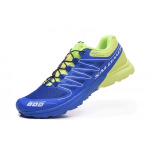 Salomon S-LAB Sense Speed Trail Running Shoes In Blue Green