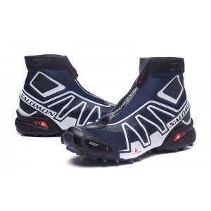 Salomon Snowcross CS Trail Running Shoes In Blue White