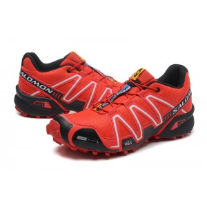 Salomon Speedcross 3 CS Trail Running Shoes In Black And Red