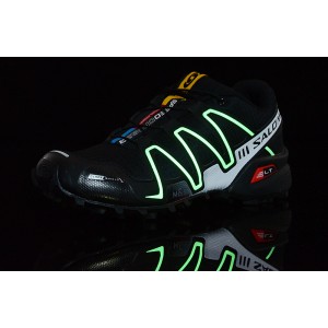 Salomon Speedcross 3 CS Trail Running Shoes In Black Fluorescent