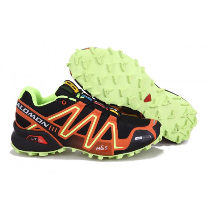 Salomon Speedcross 3 CS Trail Running Shoes In Black Orange