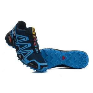 Salomon Speedcross 3 CS Trail Running Shoes In Blue Black