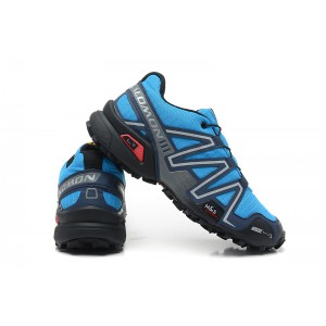 Salomon Speedcross 3 CS Trail Running Shoes In Blue Silver