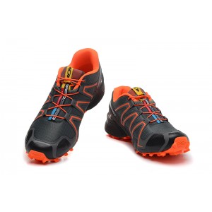 Salomon Speedcross 3 CS Trail Running Shoes In Deep Gray Orange