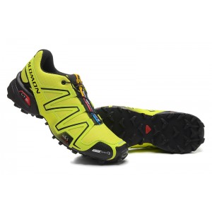 Salomon Speedcross 3 CS Trail Running Shoes In Fluorescent Green Black