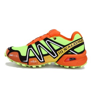 Salomon Speedcross 3 CS Trail Running Shoes In Fluorescent Green Orange
