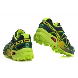Salomon Speedcross 3 CS Trail Running Shoes In Grey Green