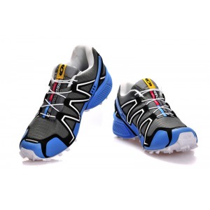 Salomon Speedcross 3 CS Trail Running Shoes In Grey White Blue