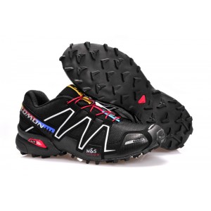 Salomon Speedcross 3 CS Trail Running Shoes In Silver Black