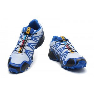 Salomon Speedcross 3 CS Trail Running Shoes In White Blue