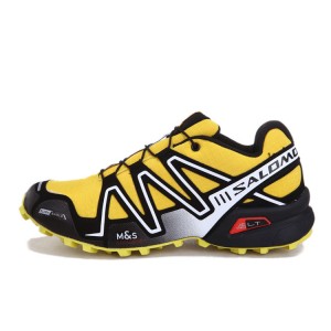 Salomon Speedcross 3 CS Trail Running Shoes In Yellow Silver