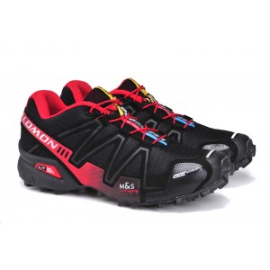 Women Salomon Speedcross 3 CS Trail Running Shoes In Black Red