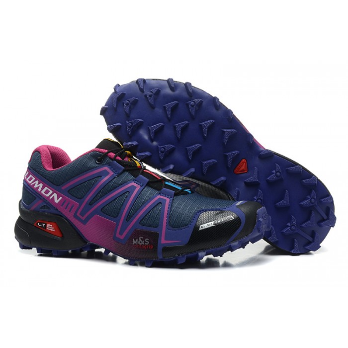 Women Salomon Speedcross 3 CS Trail Running Shoes In Blue Purple