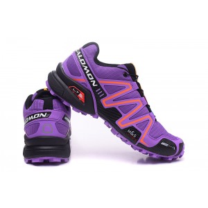 Women Salomon Speedcross 3 CS Trail Running Shoes In Purple Orange