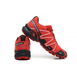 Women Salomon Speedcross 3 CS Trail Running Shoes In Red Black