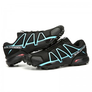Salomon Speedcross 4 Trail Running Shoes In Black Blue