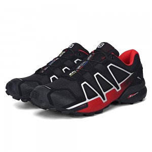 Salomon Speedcross 4 Trail Running Shoes In Black Red