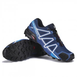Salomon Speedcross 4 Trail Running Shoes In Deep Blue