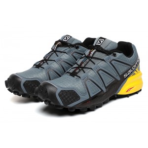 Salomon Speedcross 4 Trail Running Shoes In Grey Black