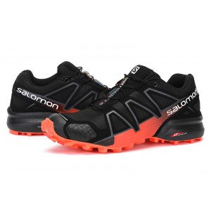 Salomon Speedcross 4 Trail Running Shoes In Orange Black