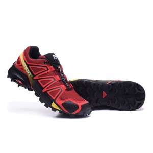 Salomon Speedcross 4 Trail Running Shoes In Red Black