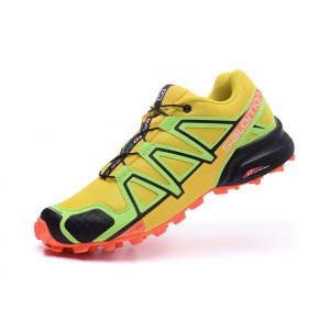 Salomon Speedcross 4 Trail Running Shoes In Yellow Orange