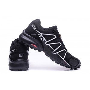 Women Salomon Speedcross 4 Trail Running Shoes In Black White