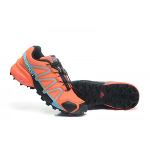 Women Salomon Speedcross 4 Trail Running Shoes In Orange Black
