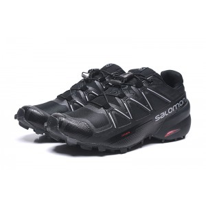 Salomon Speedcross 5 GTX Trail Running Shoes In Black Silver