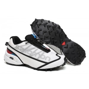 Salomon Speedcross 5M Running Shoes In White Black