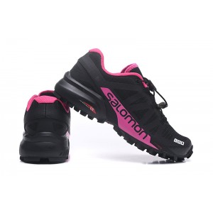 Women Salomon Speedcross Pro 2 Trail Running Shoes In Black Rose Red