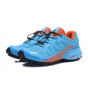Women Salomon Speedcross Pro 2 Trail Running Shoes In Lack Blue Orange