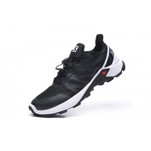 Men's Salomon Shoes Supercross Trail Running In Black White