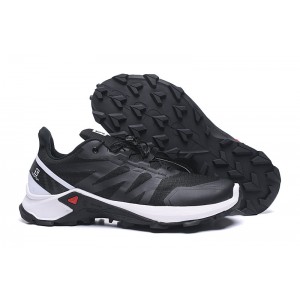 Men's Salomon Shoes Supercross Trail Running In Black White