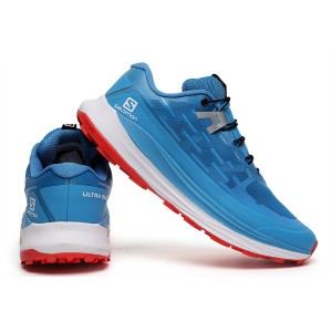 Salomon Ultra Glide Trail Running Shoes In Blue White Red