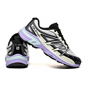 Women Salomon XT-Wings 2 Unisex Sportstyle Shoes In Black Purple