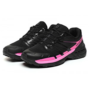Women Salomon XT-Wings 2 Unisex Sportstyle Shoes In Black Rose Red