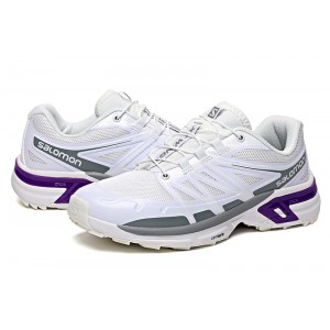 Women Salomon XT-Wings 2 Unisex Sportstyle Shoes In White Gray