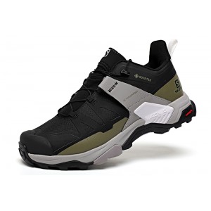 Salomon X Ultra 4 Gore-Tex Hiking Shoes In Black Army Green Gray
