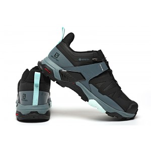 Salomon X Ultra 4 Gore-Tex Hiking Shoes In Black Blue