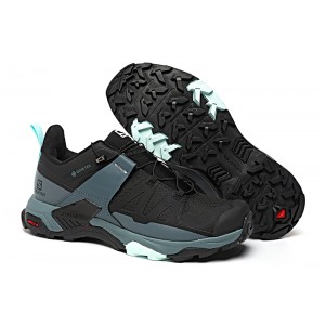 Salomon X Ultra 4 Gore-Tex Hiking Shoes In Black Blue