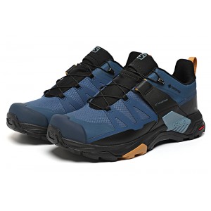 Salomon X Ultra 4 Gore-Tex Hiking Shoes In Dark Blue Black