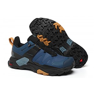 Salomon X Ultra 4 Gore-Tex Hiking Shoes In Dark Blue Black