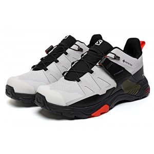 Salomon X Ultra 4 Gore-Tex Hiking Shoes In Gray Black