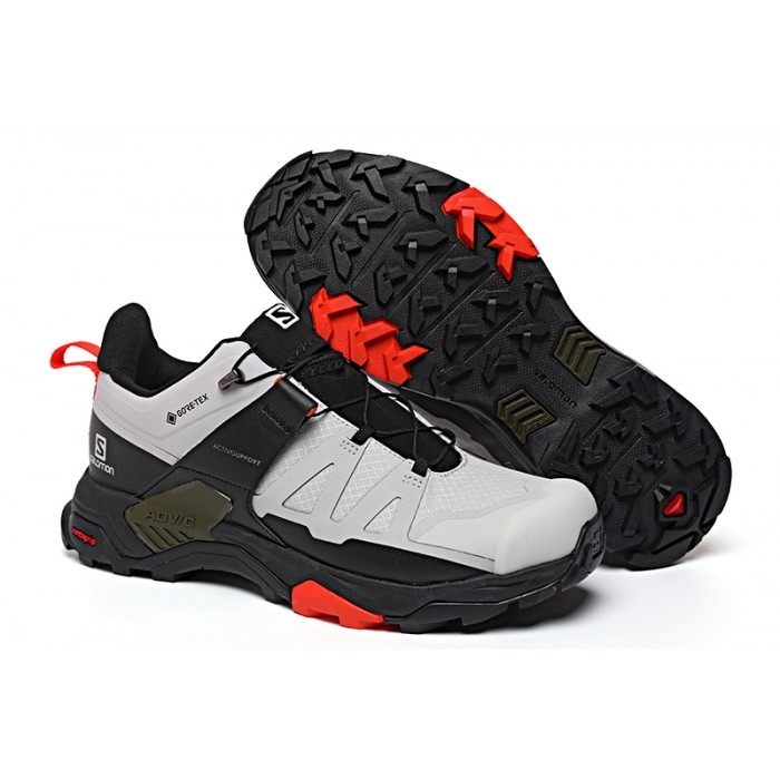 Salomon X Ultra 4 Gore-Tex Hiking Shoes In Gray Black