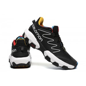 Salomon XA Pro Street Sneakers Shoes In Black White Yellow