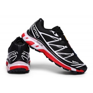 Salomon XT-6 Advanced Unisex Sportstyle Shoes In Black White Red