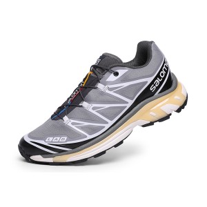Salomon XT-6 Advanced Unisex Sportstyle Shoes In Gray White