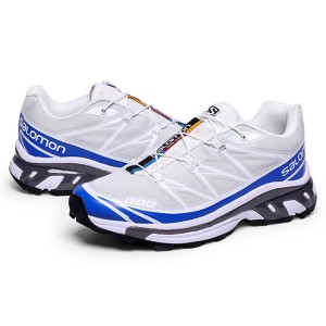 Salomon XT-6 Advanced Unisex Sportstyle Shoes In White Blue