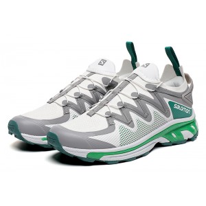 Salomon XT-Rush Unisex Sportstyle Shoes In White Gray Green